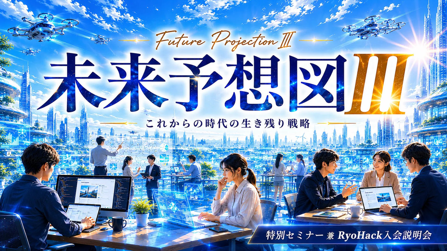特別セミナー 兼 RyoHack入会セミナー アーカイブ視聴チケット